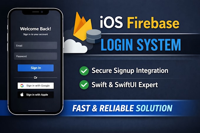 integrate firebase auth and local database for your ios app