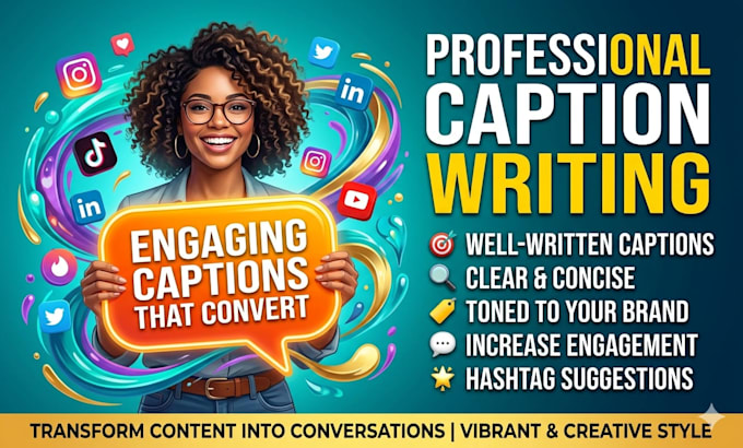 write engaging social media captions for your brand