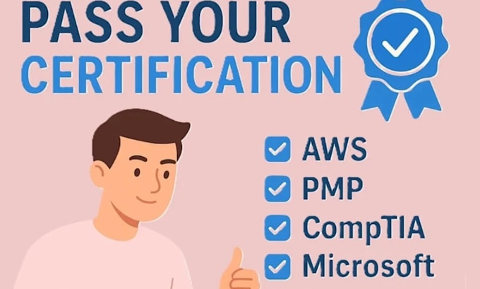 help in comptia cisco AWS pmp azure salesforce certification