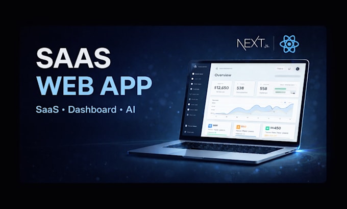 build your saas web app with next js and react