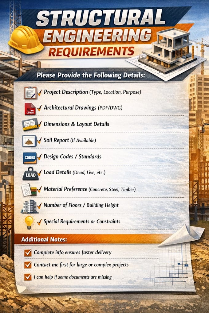 provide structural engineering design, analysis, and details