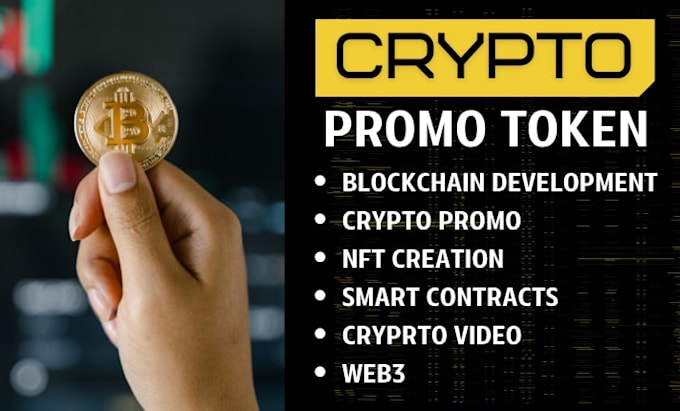 create crypto token video, cryptocurrency video and crypto promo