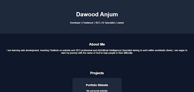 create a modern website with chatbot integration