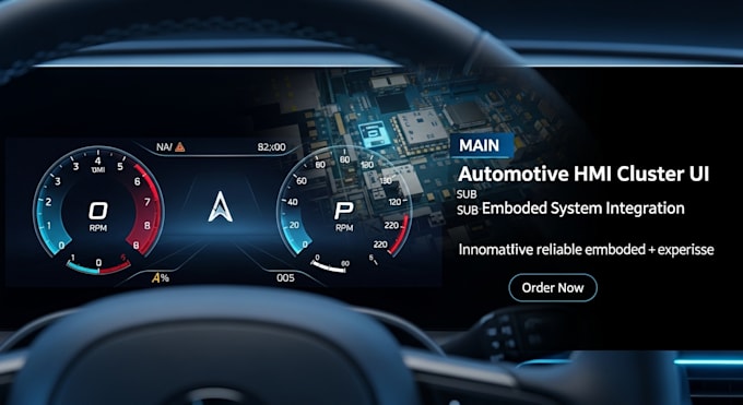 Concevoir une interface de cluster hmi automobile avec intégration ...