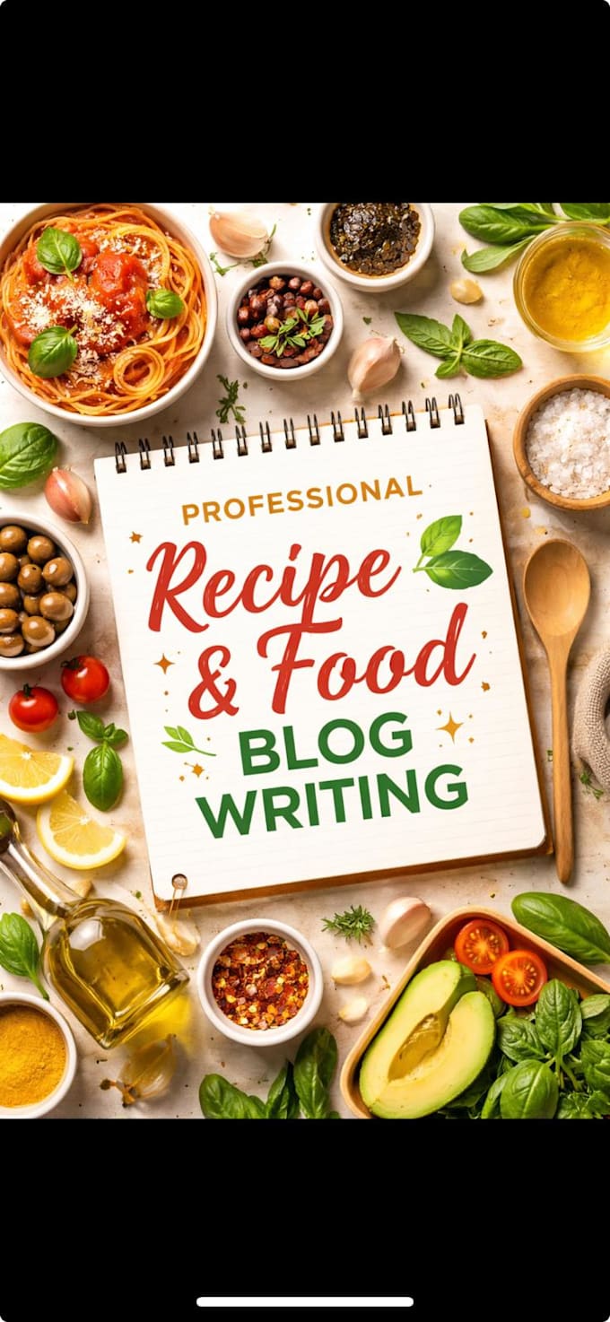 write SEO recipe blogs and food articles