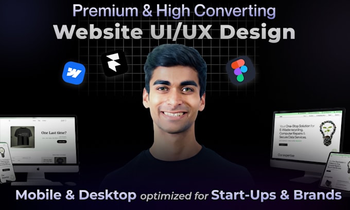 design a unique business website UI UX in framer using ai