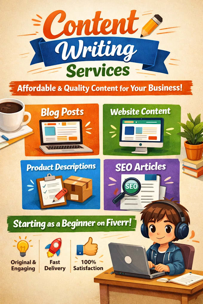write high quality articles and blog post