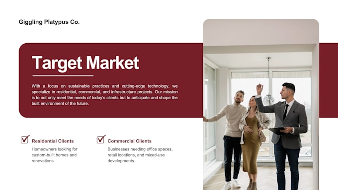 create marketing presentation design, sales deck, client proposal slides