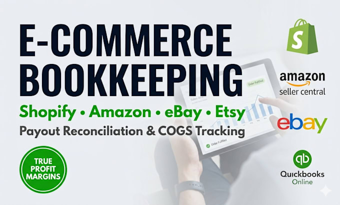 do ecommerce bookkeeping for shopify amazon ebay quickbooks
