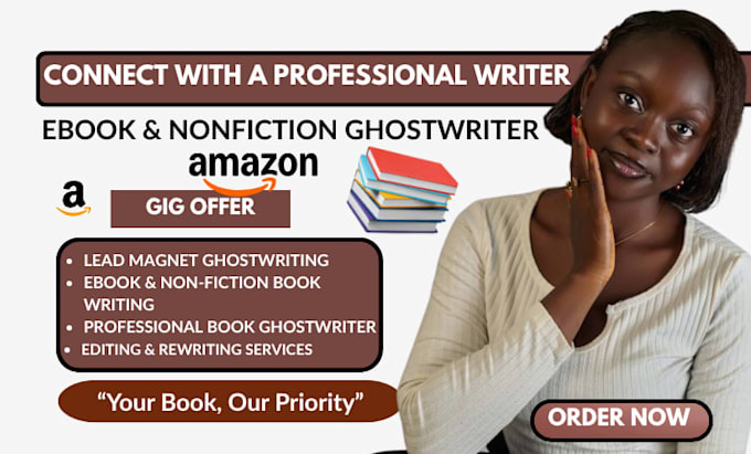 ghostwrite your lead magnet non fiction  fiction book  ebook