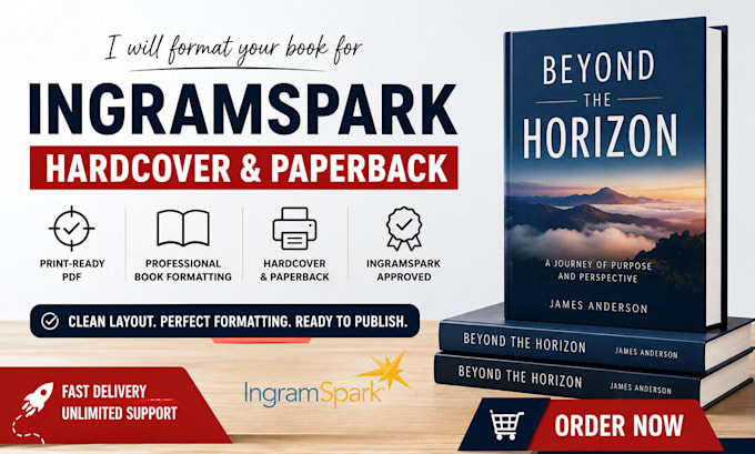 ingramspark hardcover formatting, ebook and paperback publishing on ingramspark