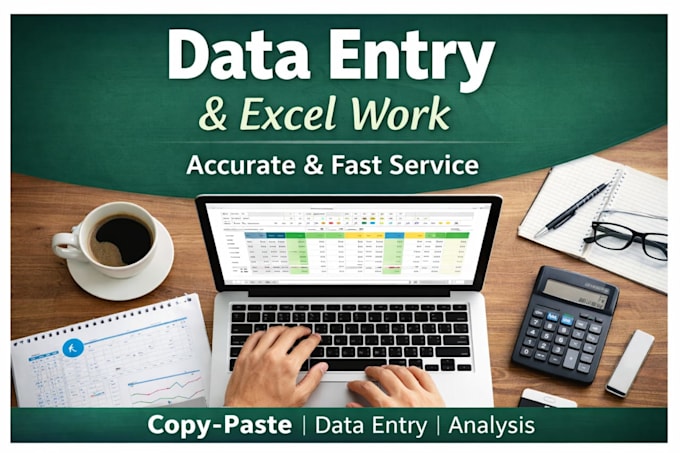 Do fast, accurate data entry, excel work, copy paste and typing jobs by ...