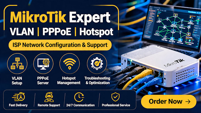 configure mikrotik router with vlan, hotspot and pppoe setup