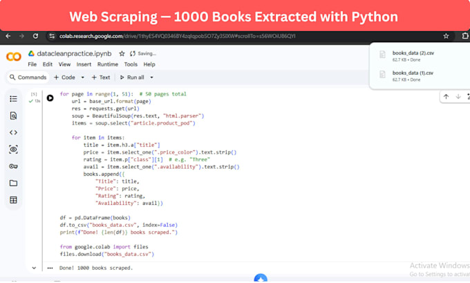 do web scraping, data mining and crawling with python