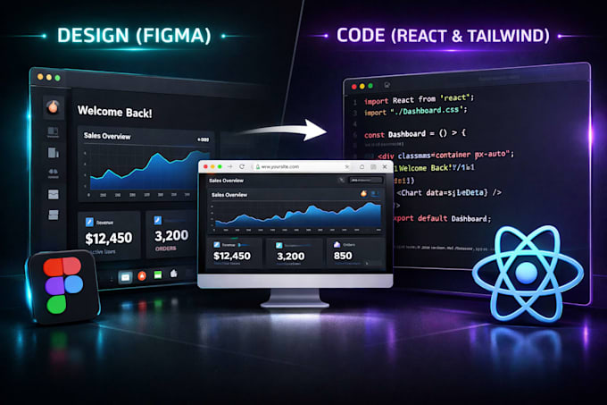 convert your figma design to responsive web app