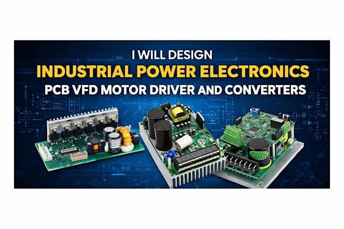 design industrial power electronics pcb vfd motor driver and converters