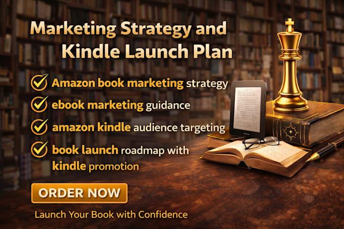 create amazon book marketing strategy and kindle launch plan for your ebook