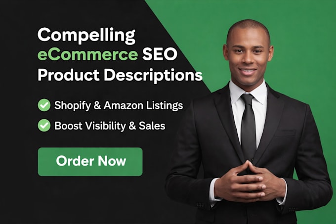 compelling ecommerce seo shopify amazon product descriptions