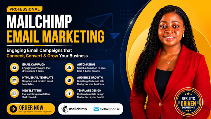 design a mailchimp email marketing newsletters