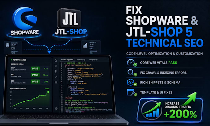 fix jtl shop 5 shopware technical SEO issues and customize your ecommerce store