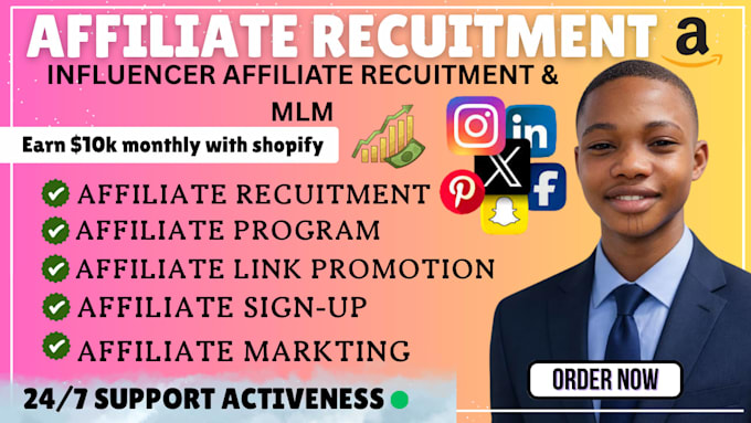 recruit targeted, high converting affiliates to scale your  affiliate program