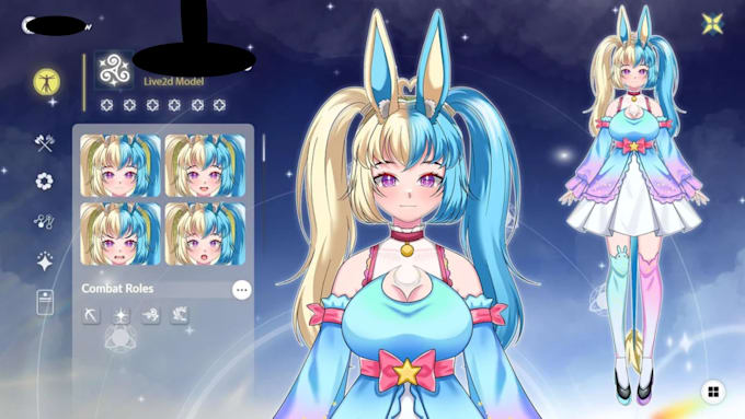 design and rig high quality live2d vtuber model vtuber rigging live2d model rig