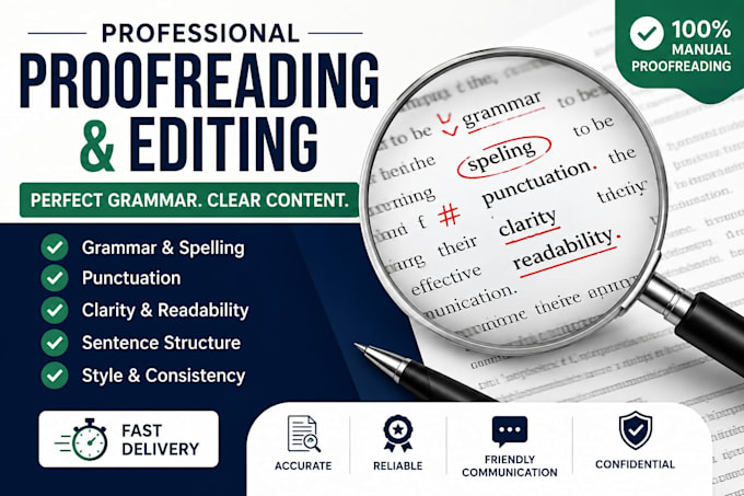 proofread and edit your articles blogs website content professionally