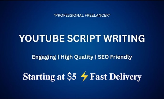 write engaging youtube scripts in hindi or english