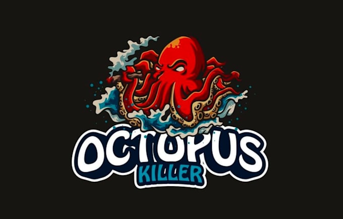 draw attractive and imagination octopus logo design