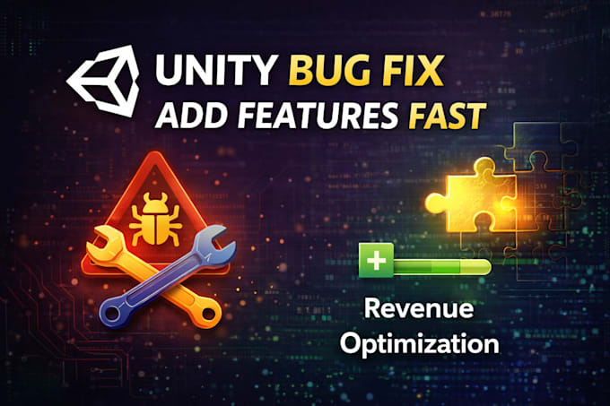 Fix unity bugs or add features to your game fast by Sadiqgames | Fiverr