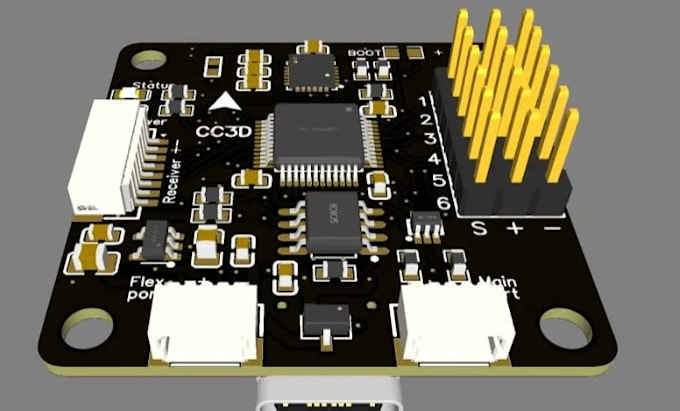 Design pcb layout schematic circuit, custom boards in kicad for ...