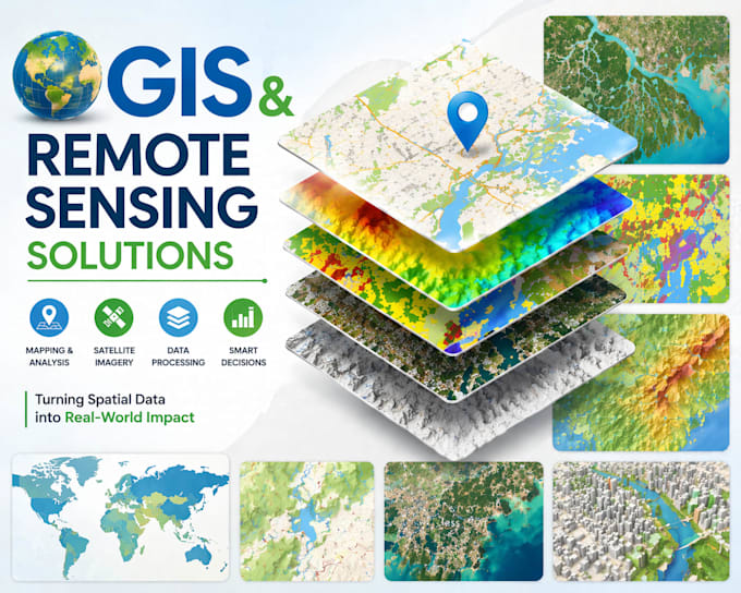 do gis mapping, remote sensing analysis and spatial data processing