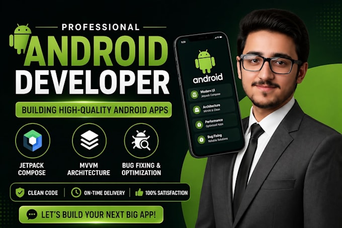 develop custom android apps in kotlin with mvvm architecture