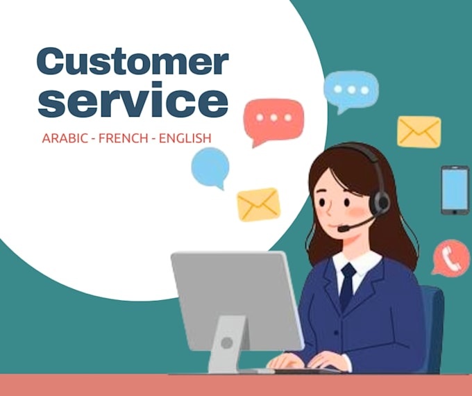 provide professional customer support in french, arabic