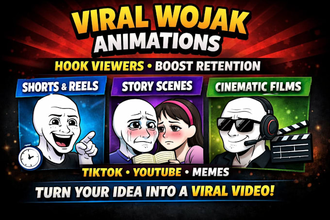 make high retention wojak videos that keep viewers watching