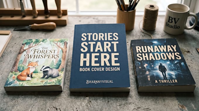 design a high conversion book cover with hand drawn soul