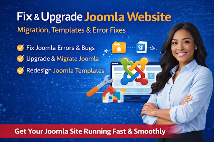 fix joomla website issues upgrade joomla migration website template design