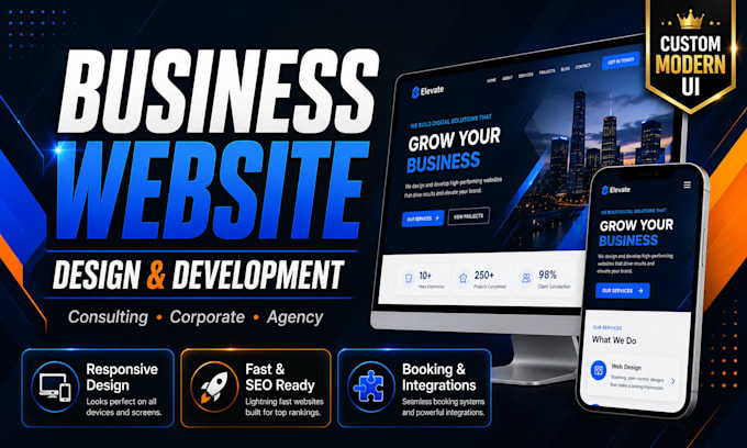 build consulting website, corporate website or business websites