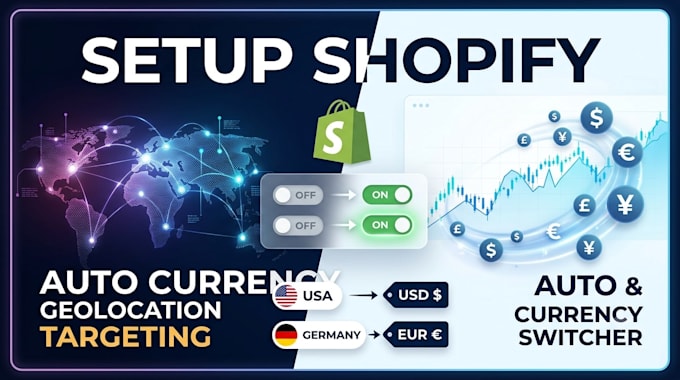 setup shopify auto currency switcher and geolocation targeting