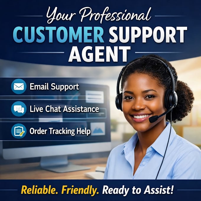 customer support agent for live chat and email support