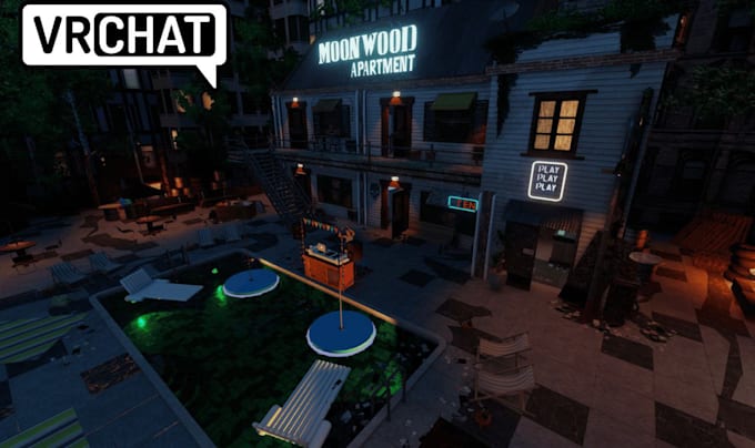 make custom vrchat world vrc world virtual world 3d world vrchat game world vrc