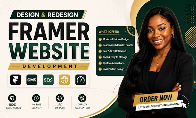 do framer website design, develop framer website as framer website expert