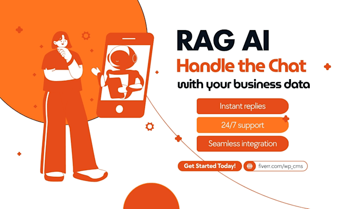 Build a custom rag ai chatbot for your business data by Wp_cms | Fiverr