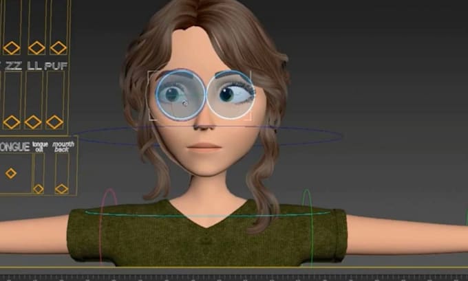 3d charakter rigging, blendshape animation, cc4 rig, gesichts rig, c4d rig, reto