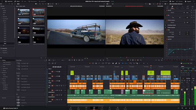 do a cinematic long form editing