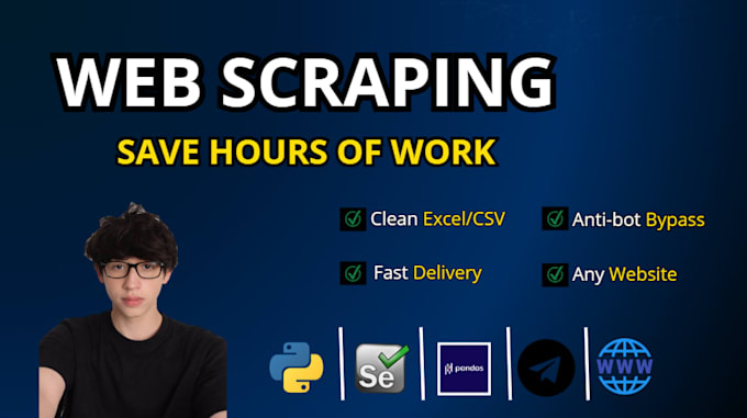 scrape any website and deliver clean data to excel