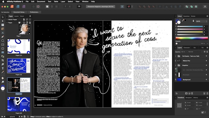 edit, fix or design any affinity publisher or affinity studio project fast