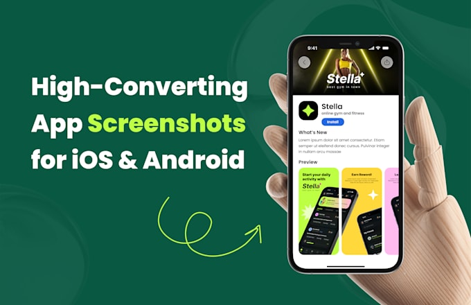 design stunning app store and play store screenshots