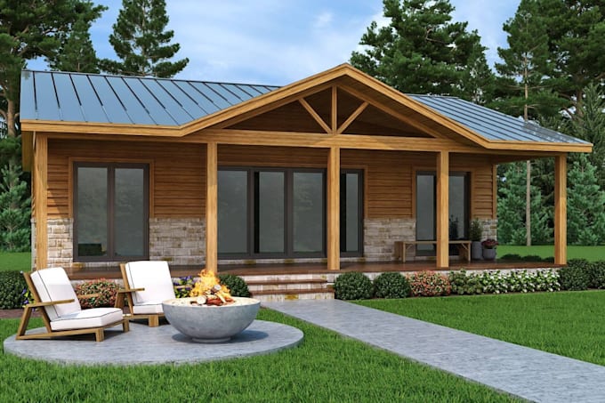 create professional barndominium, cabin, cottage, and farmhouse house plans