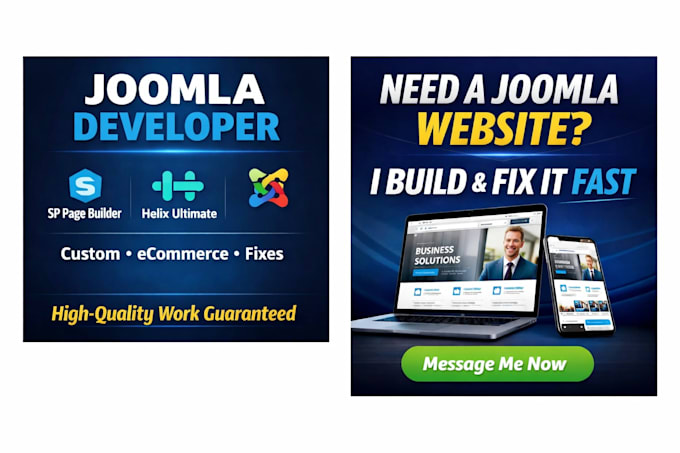 create modern joomla website